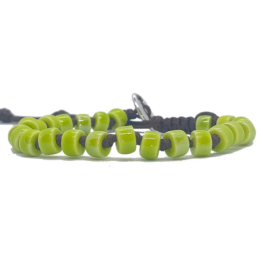 Bracciale S005 Ceramica verde pistacchio