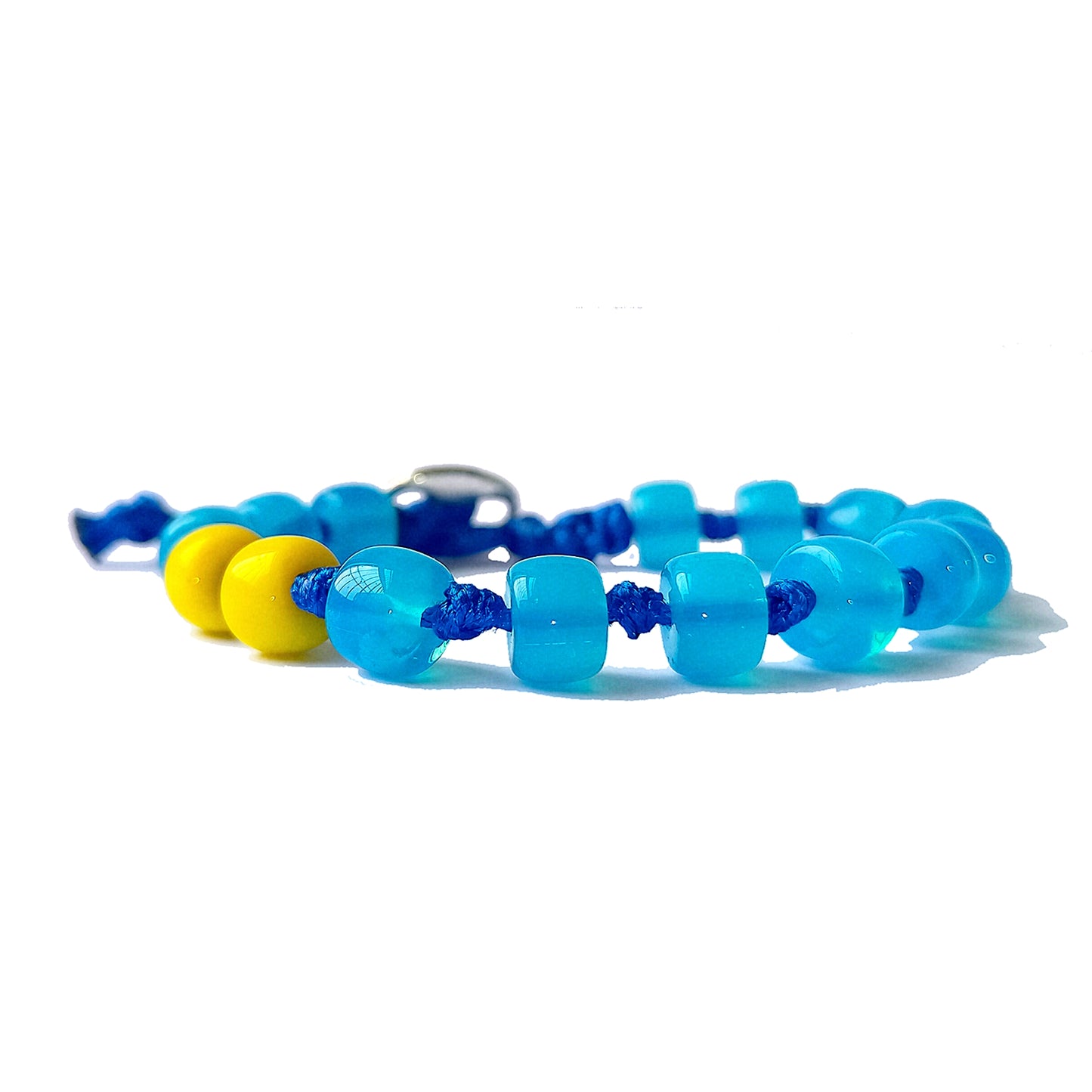 Bracciale Dharma H009 pvc blu/giallo