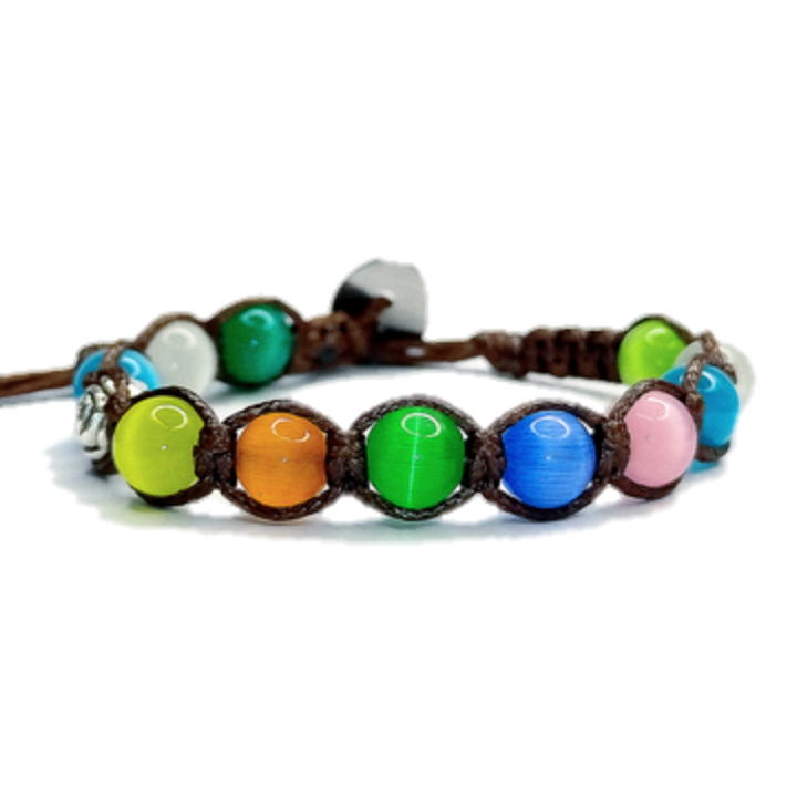 Bracciale L0120 Occhio di gatto multicolor