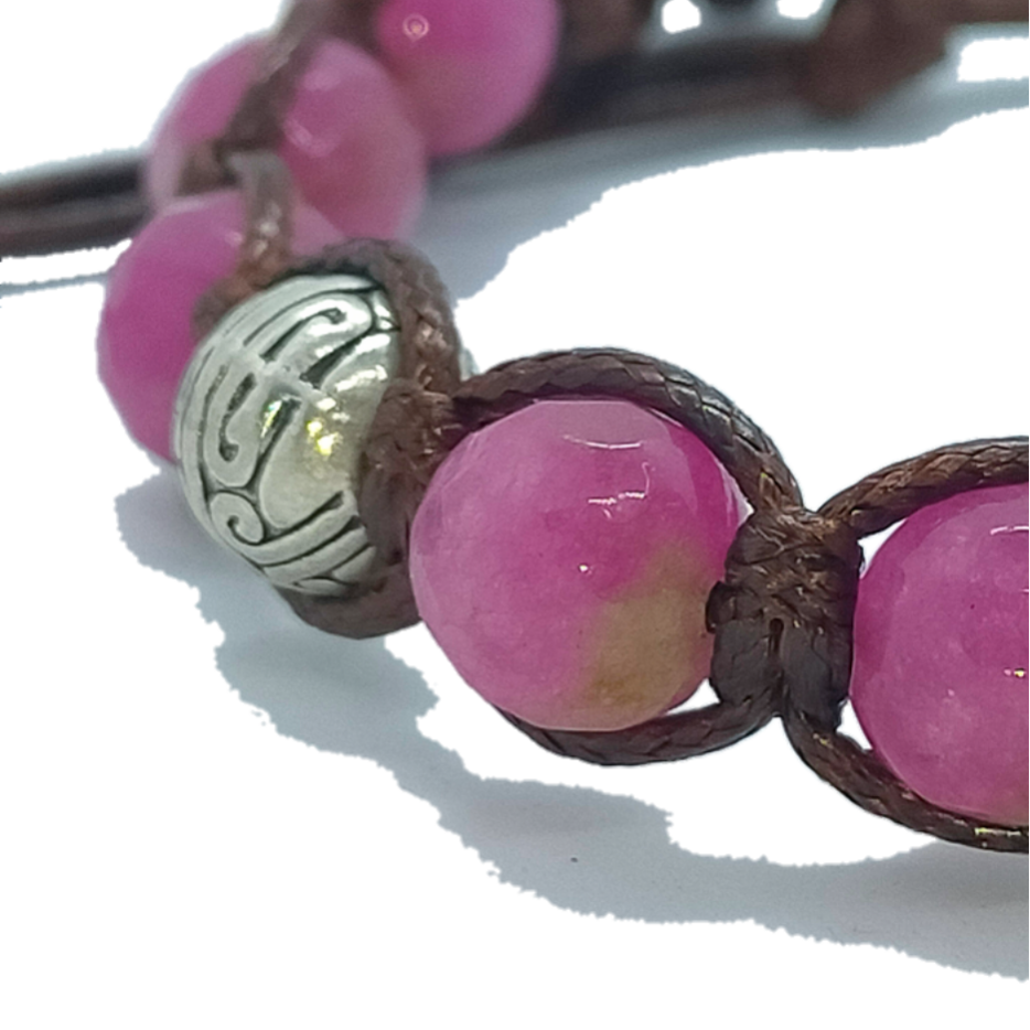 Bracciale L0054 Agata fucsia