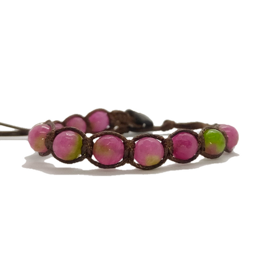 Bracciale L0054 Agata fucsia