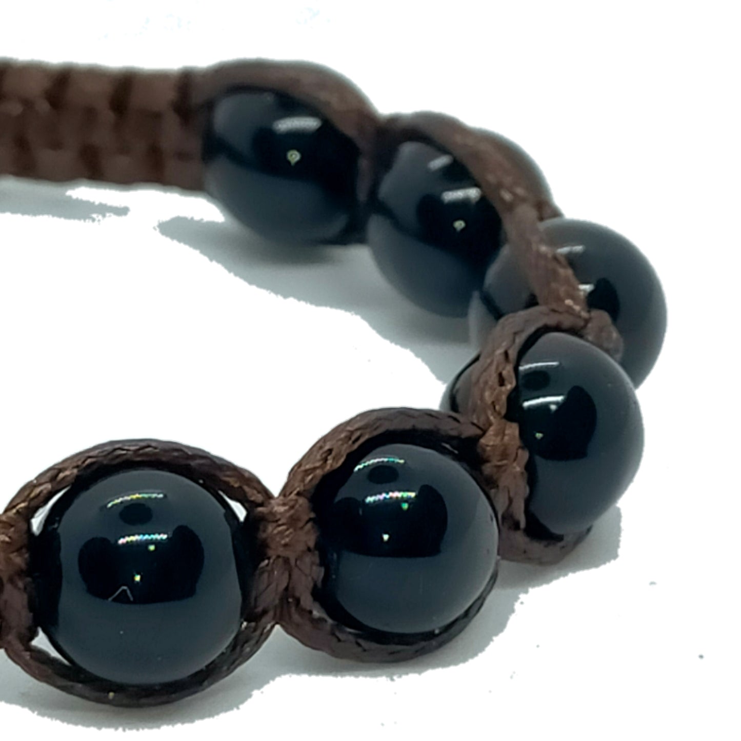 Bracciale L001 Onice nero lucido