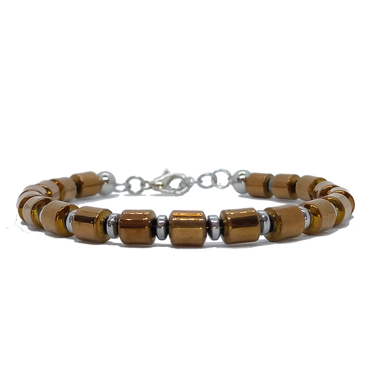 Bracciale Inspiration M004 Ematite bronzata