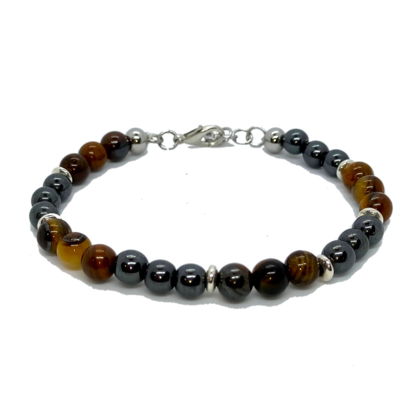 Bracciale Inspiration M005 Ematite e occhio di tigre