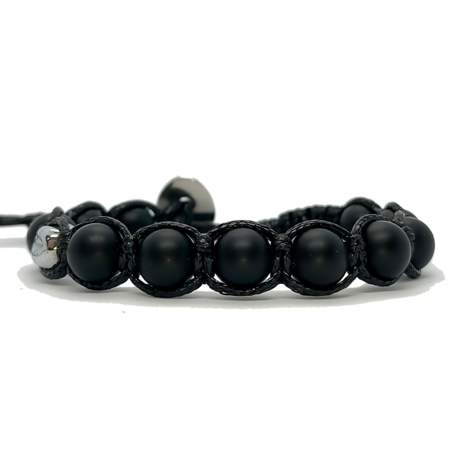 Bracciale L0110N Onice nero satinato