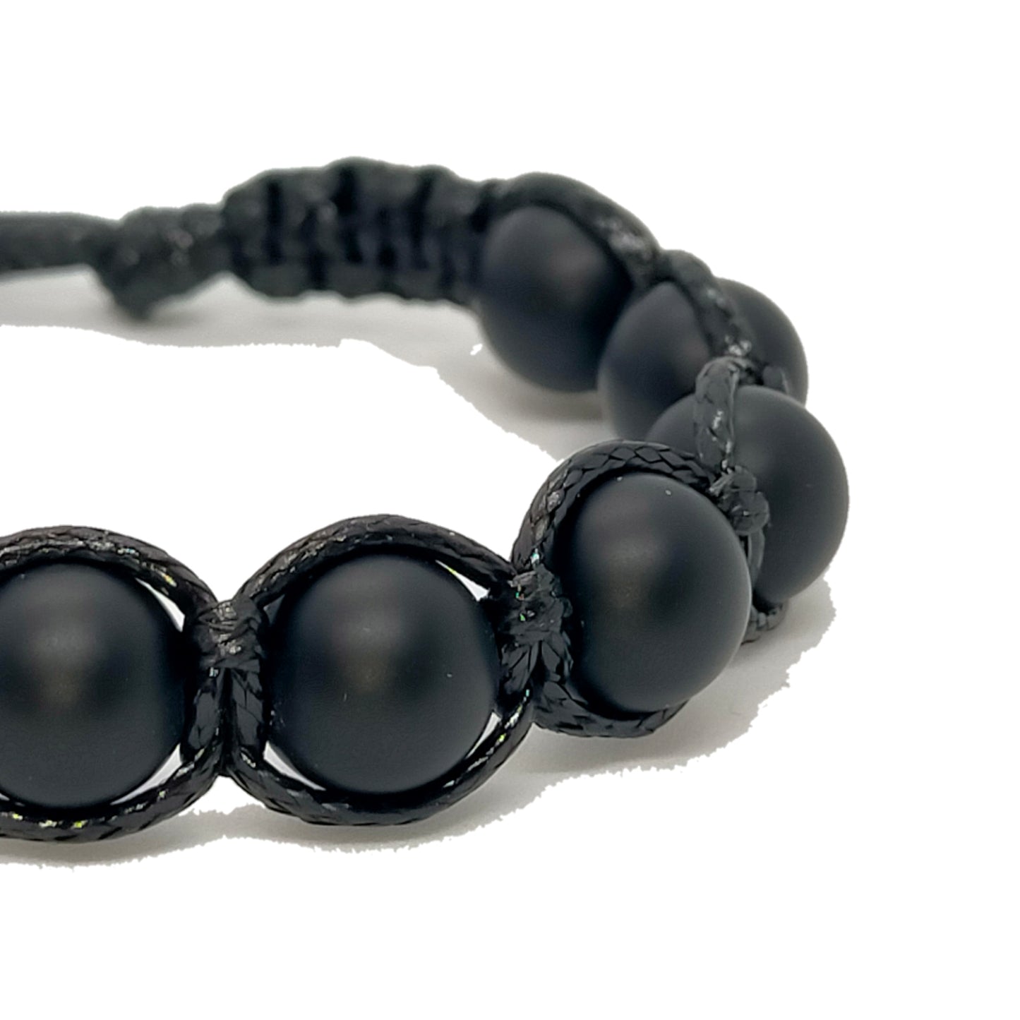 Bracciale L0110N Onice nero satinato