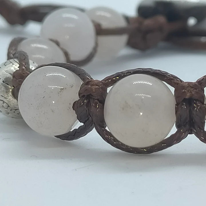 Bracciale L0113 Giada bianca